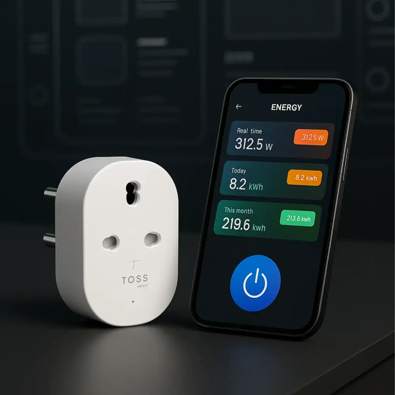 Toss smart plug energy saving