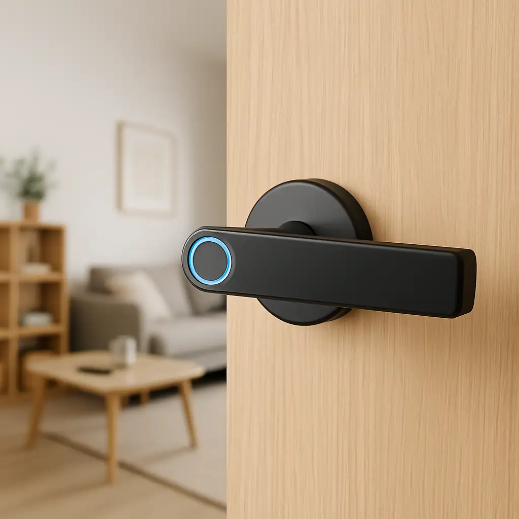 Toss smart door handle