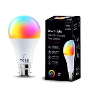 Toss Smart 9W RGB Bluetooth LED bulb with B22 base and retail box