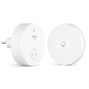 Toss Smart Wireless Doorbell receiver and button